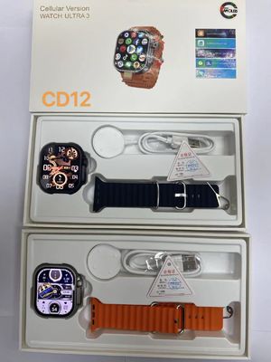 CD12 4G LTE Smart Watch avec caméra tournante et zoom tactile affichage étanche à l'eau Amoled 2000mA batterie