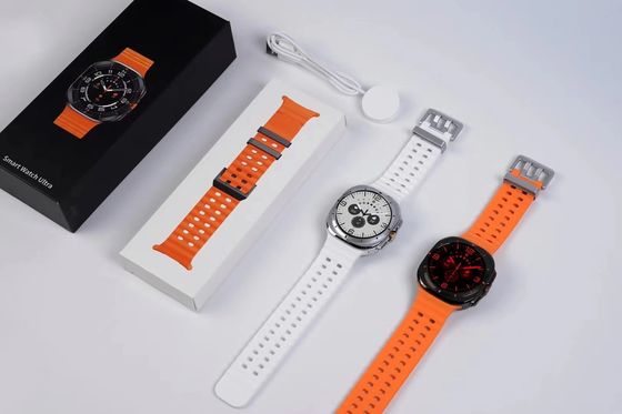 La plus récente 2025 W7 Ultra GPS Ronde Smartwatch pour hommes et femmes Moniteur de fréquence cardiaque Batterie 3.8V/400mAh-702224